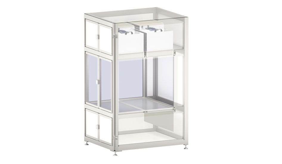 Machine cabins with Filter Fan Unit and air recirculation